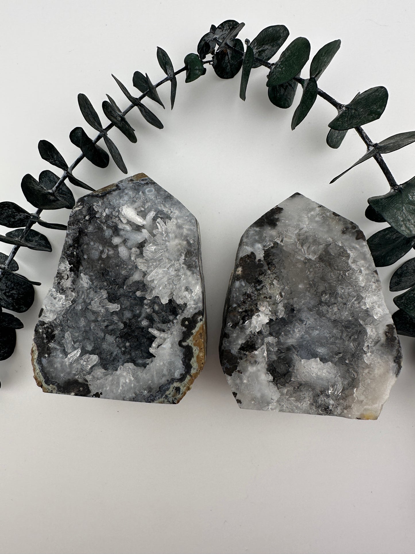 Agate druzy geode towers