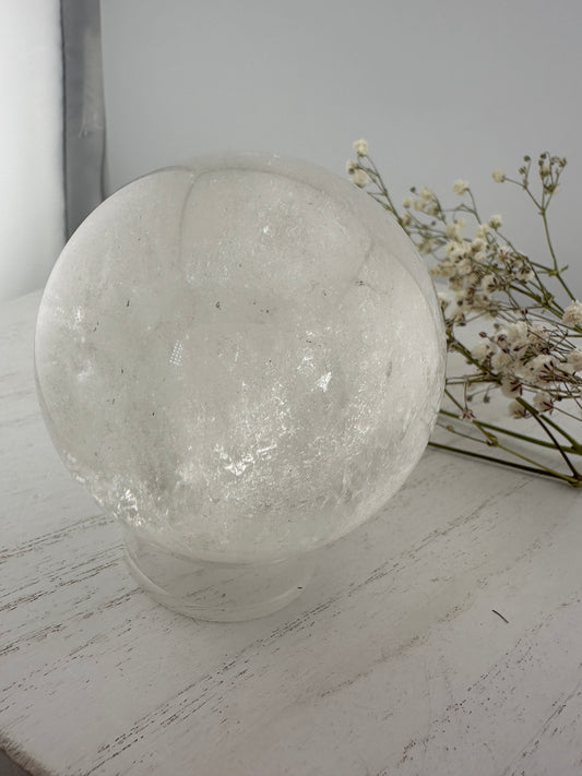 Clear quartz sphere A