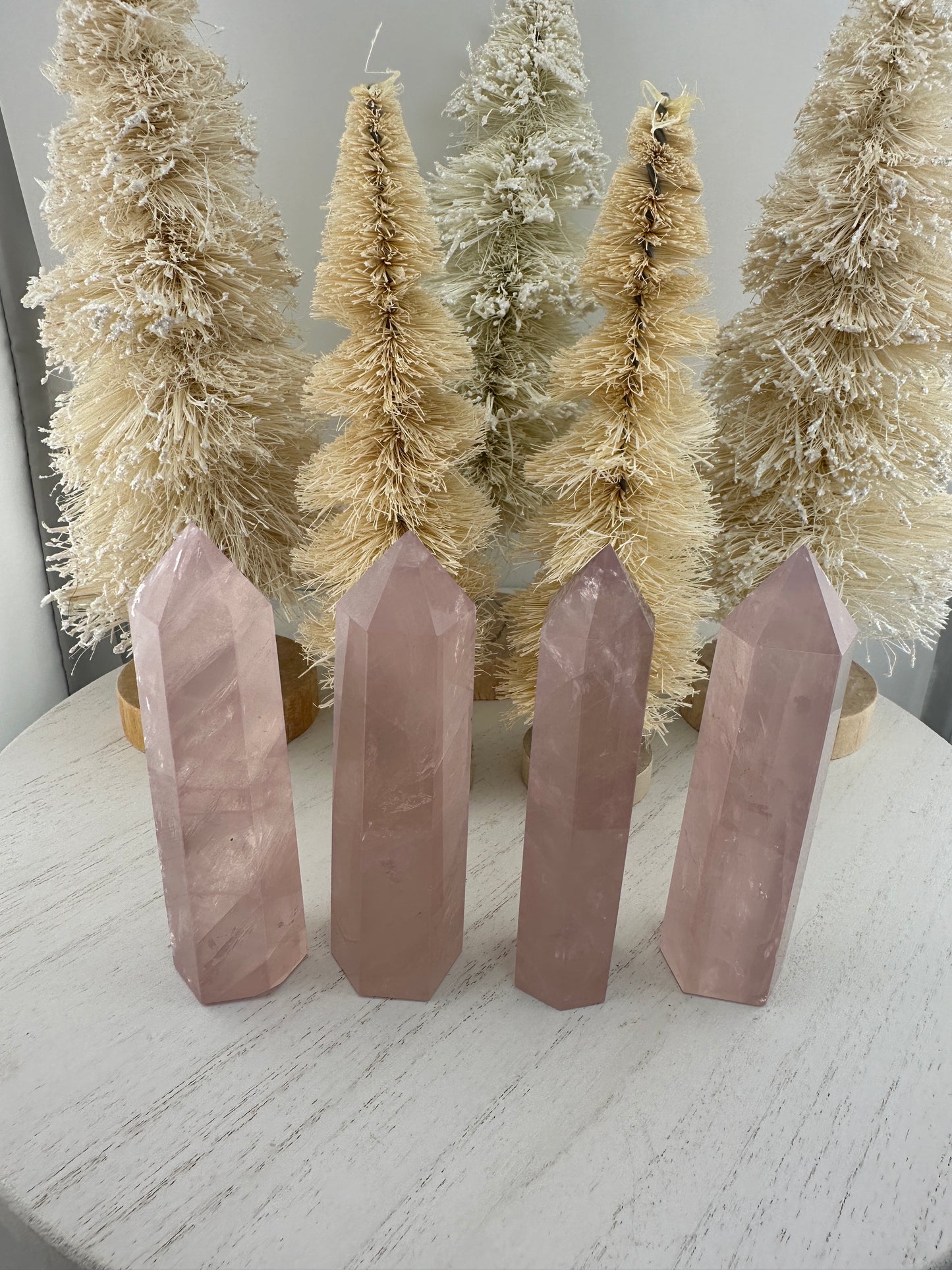 Rose quartz points, rose quartz tower, rose quartz specimen, gifts for women