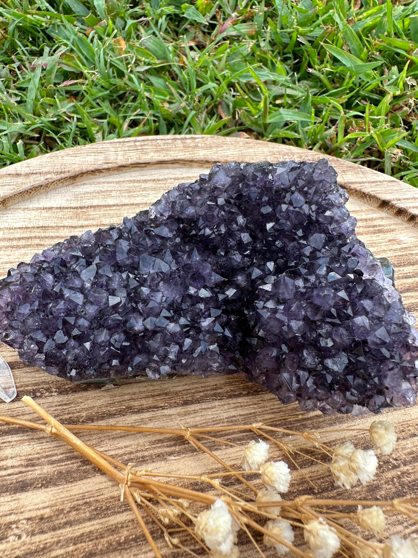 Amethyst cluster, deep purple high quality