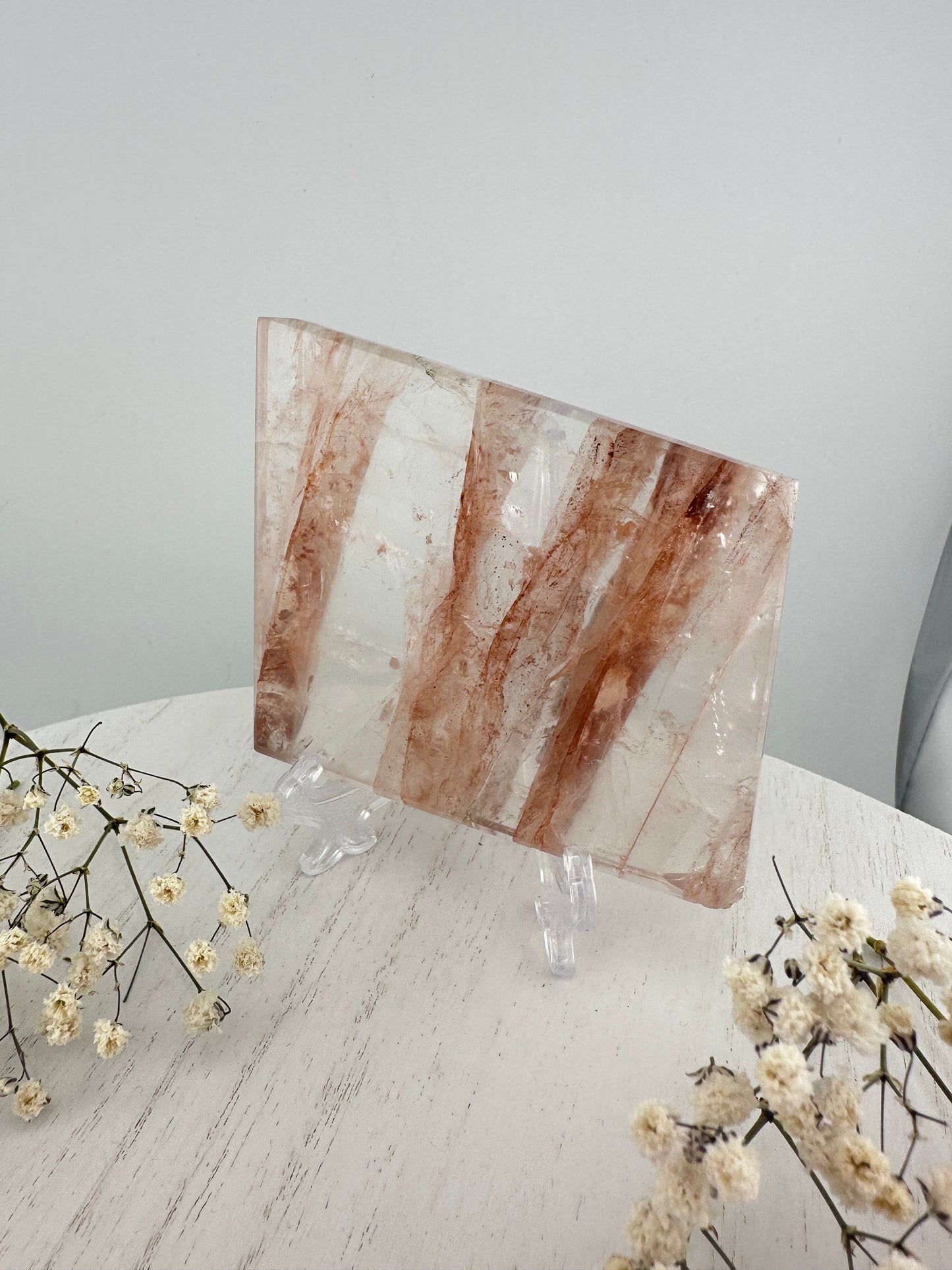 Fire quarts slab A, high quality fire quartz crystal