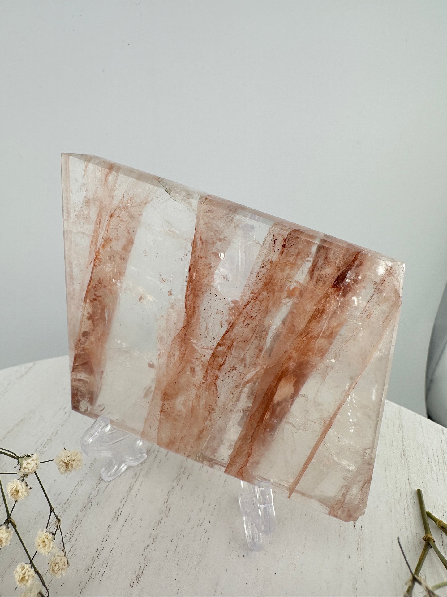 Fire quarts slab A, high quality fire quartz crystal