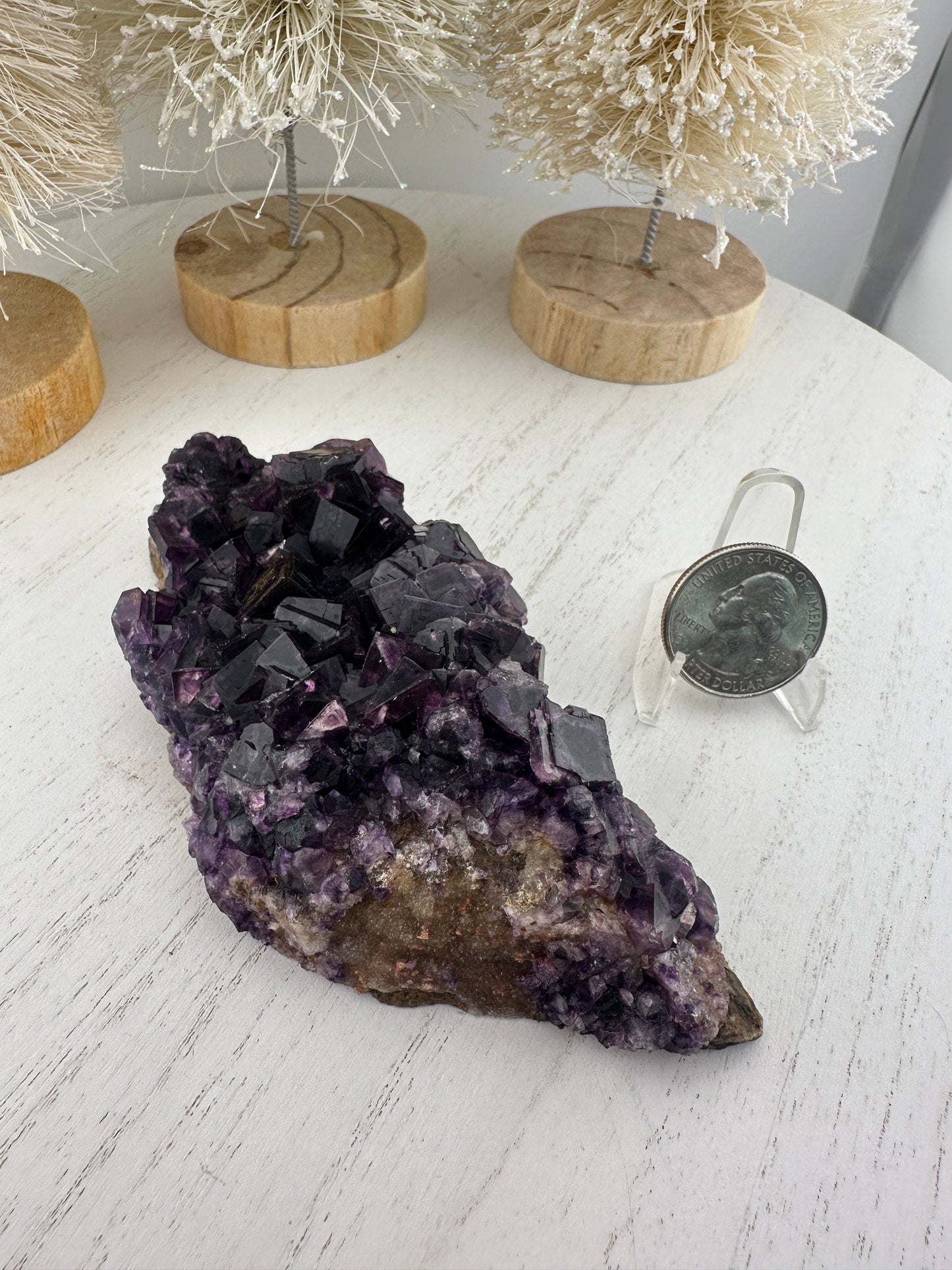 Purple cubic fluorite specimen B