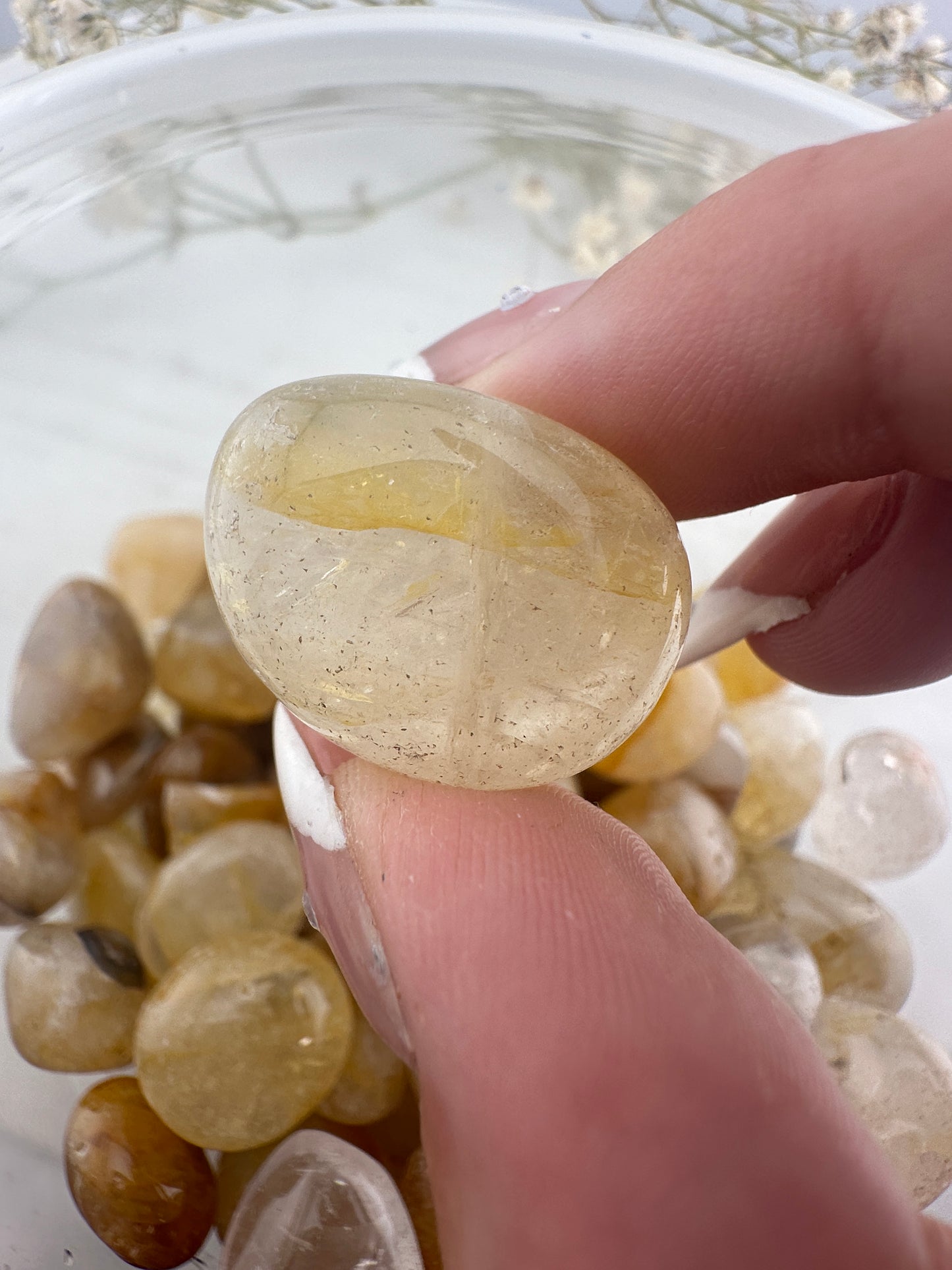 Golden healer/yellow fire quartz tumbles