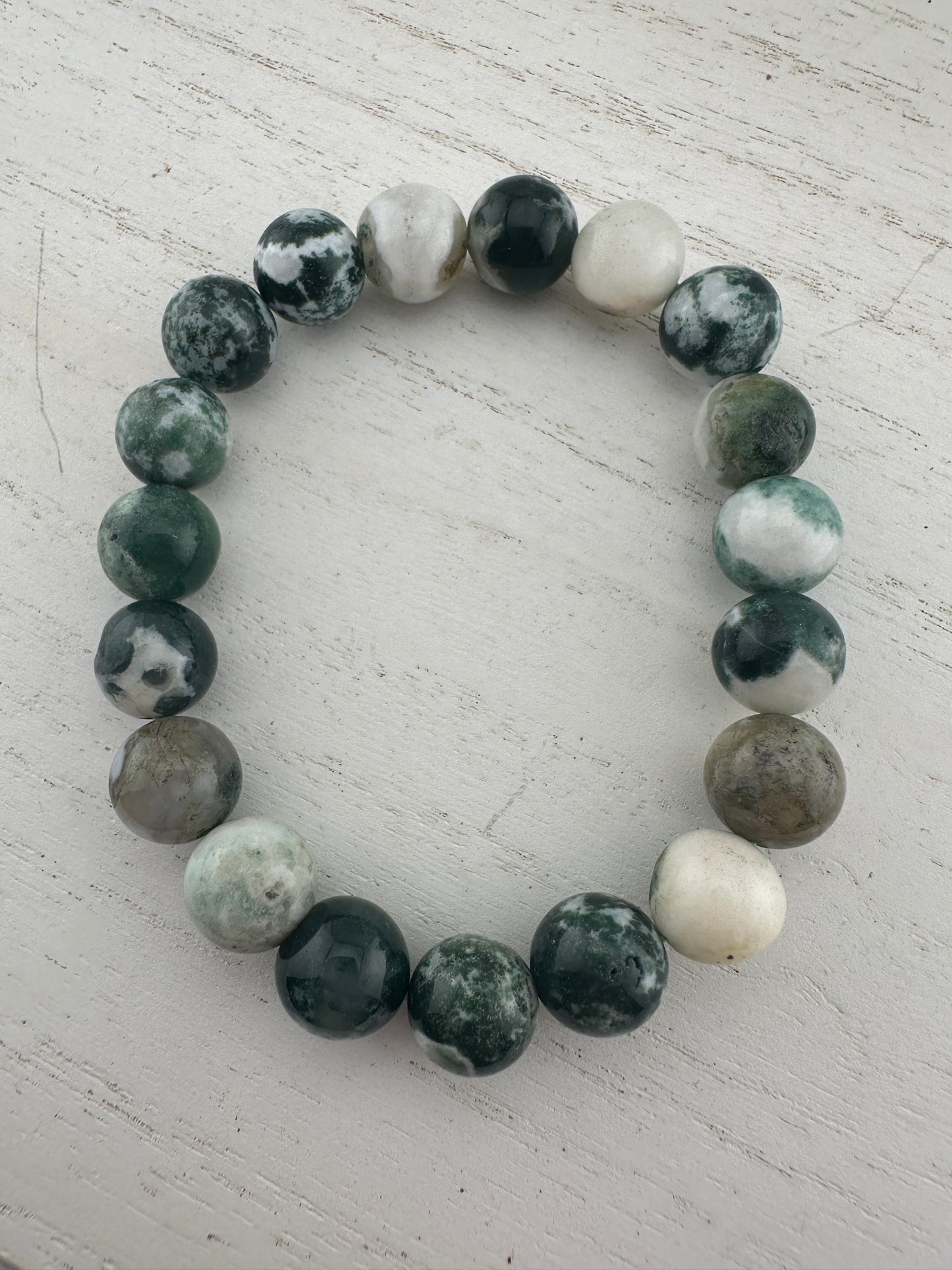 Moss agate bracelet