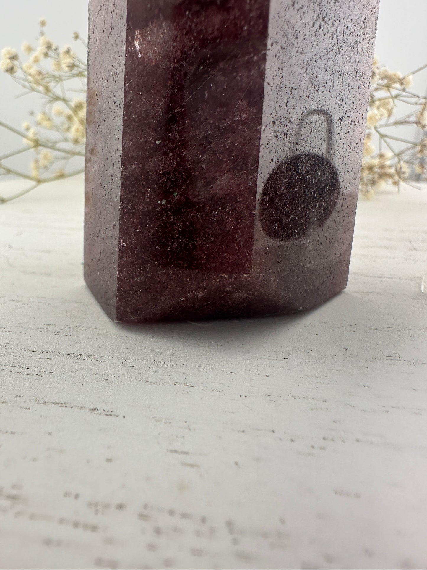 Strawberry quartz large tower