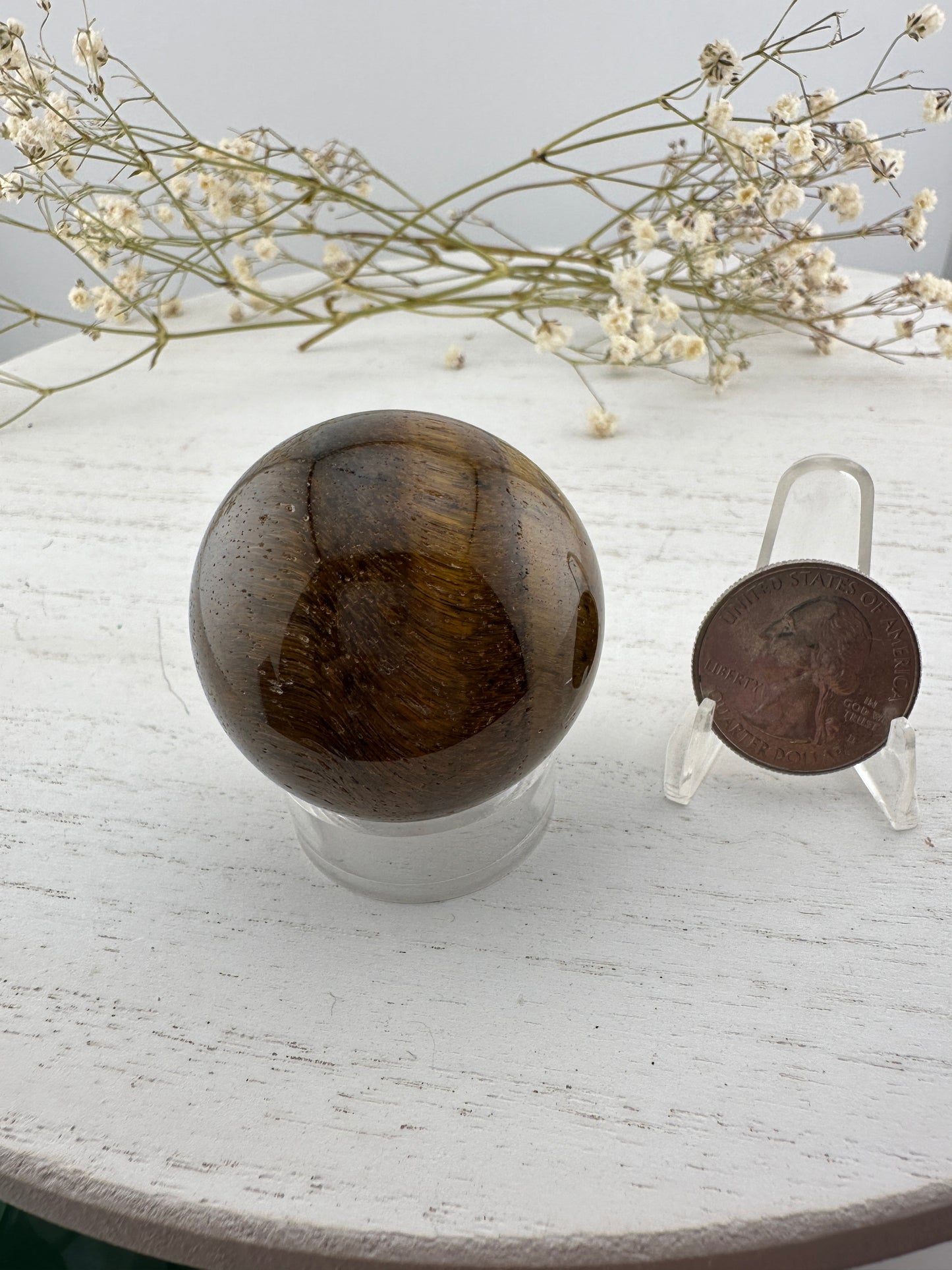 Tigers eye sphere