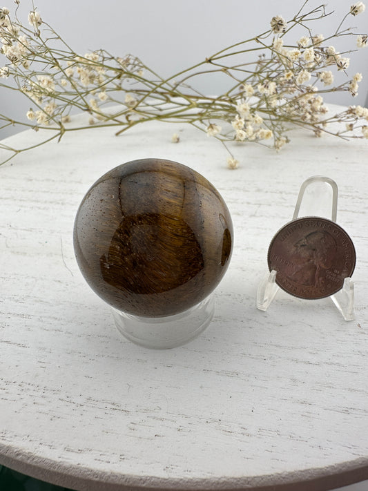 Tigers eye sphere