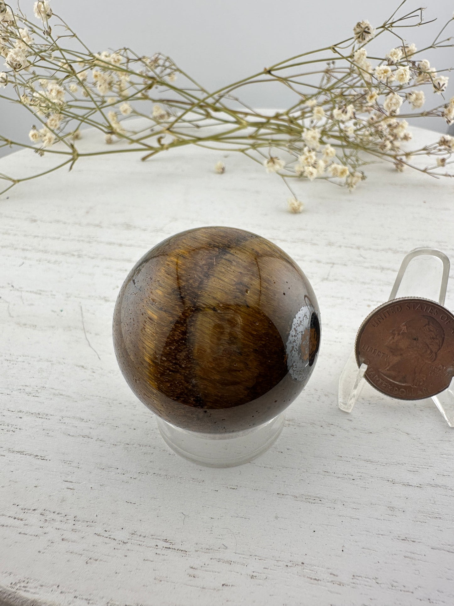 Tigers eye sphere