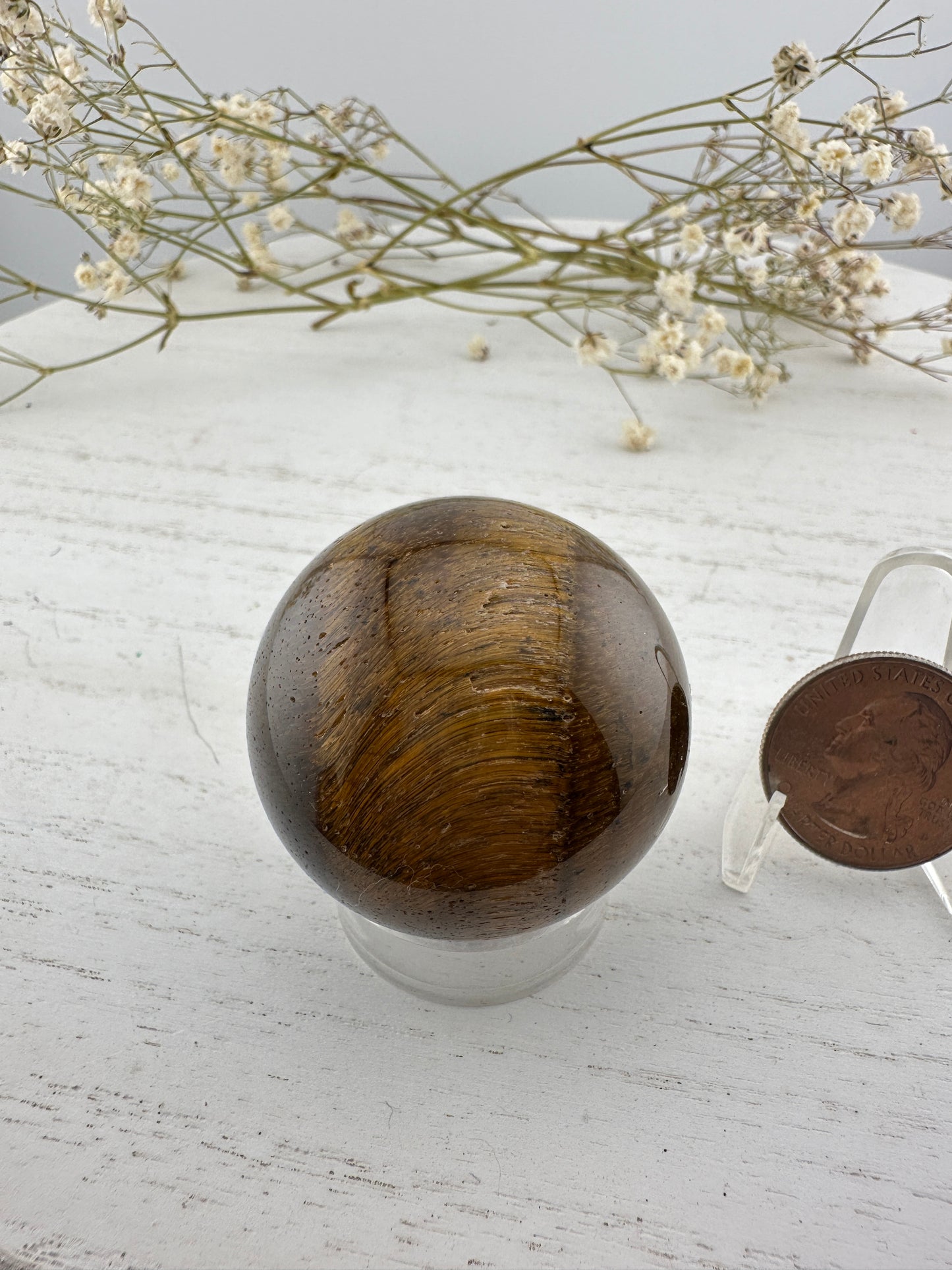 Tigers eye sphere