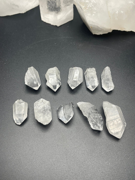 Little clear quartz points lot #4 healing crystal gifts