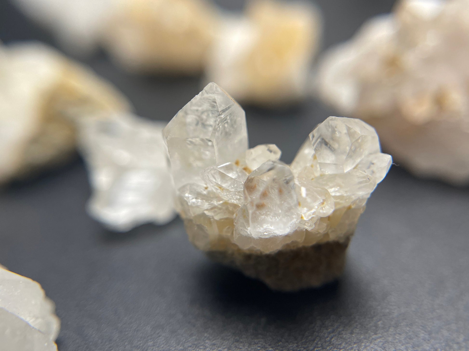 Little clear quartz clusters lot #5 healing crystal gifts