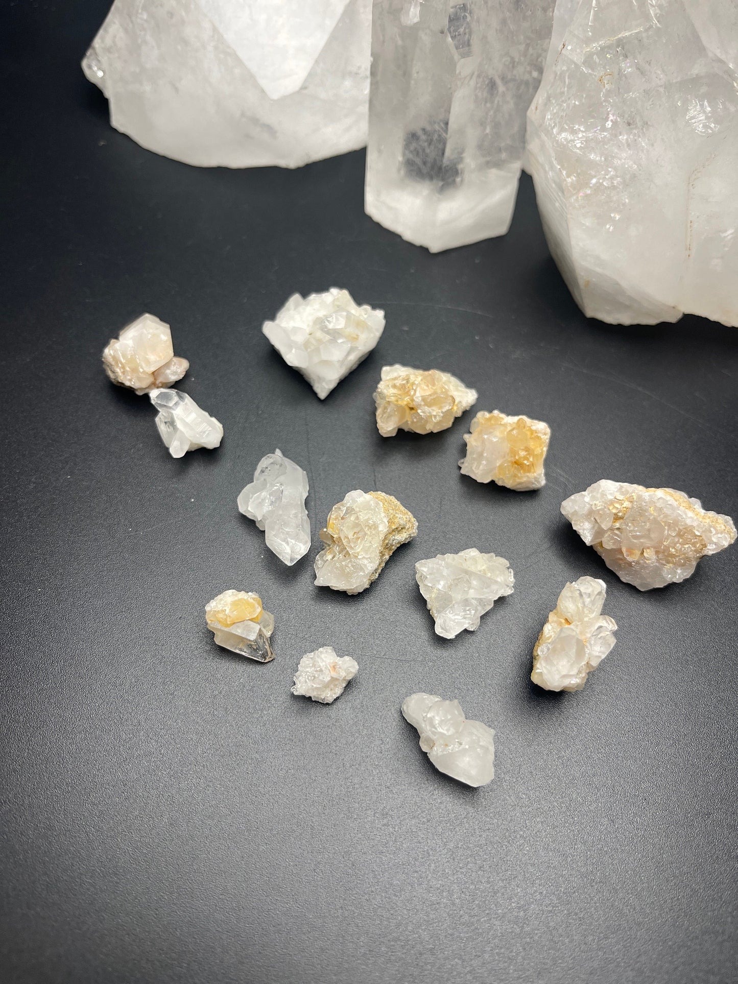 Little clear quartz clusters lot #5 healing crystal gifts