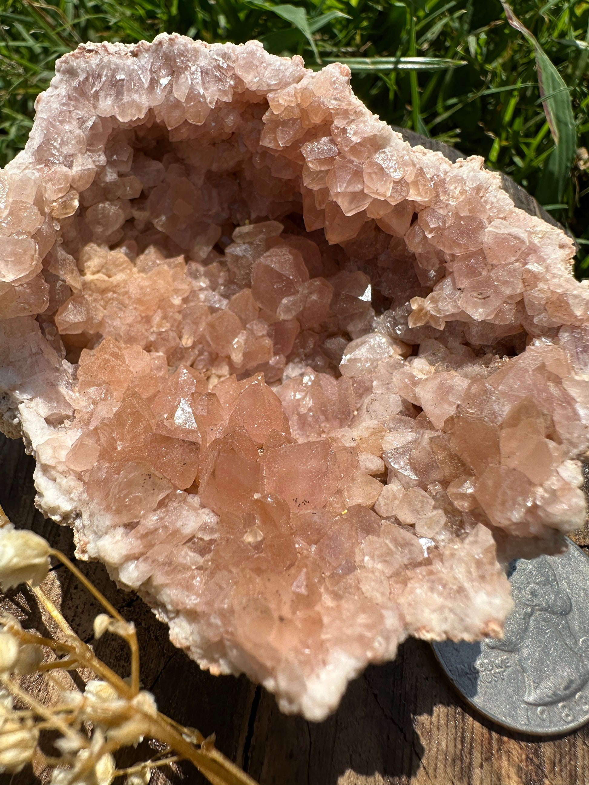 Pink amethyst cluster A, pink amethyst geode, pink amethyst specimen