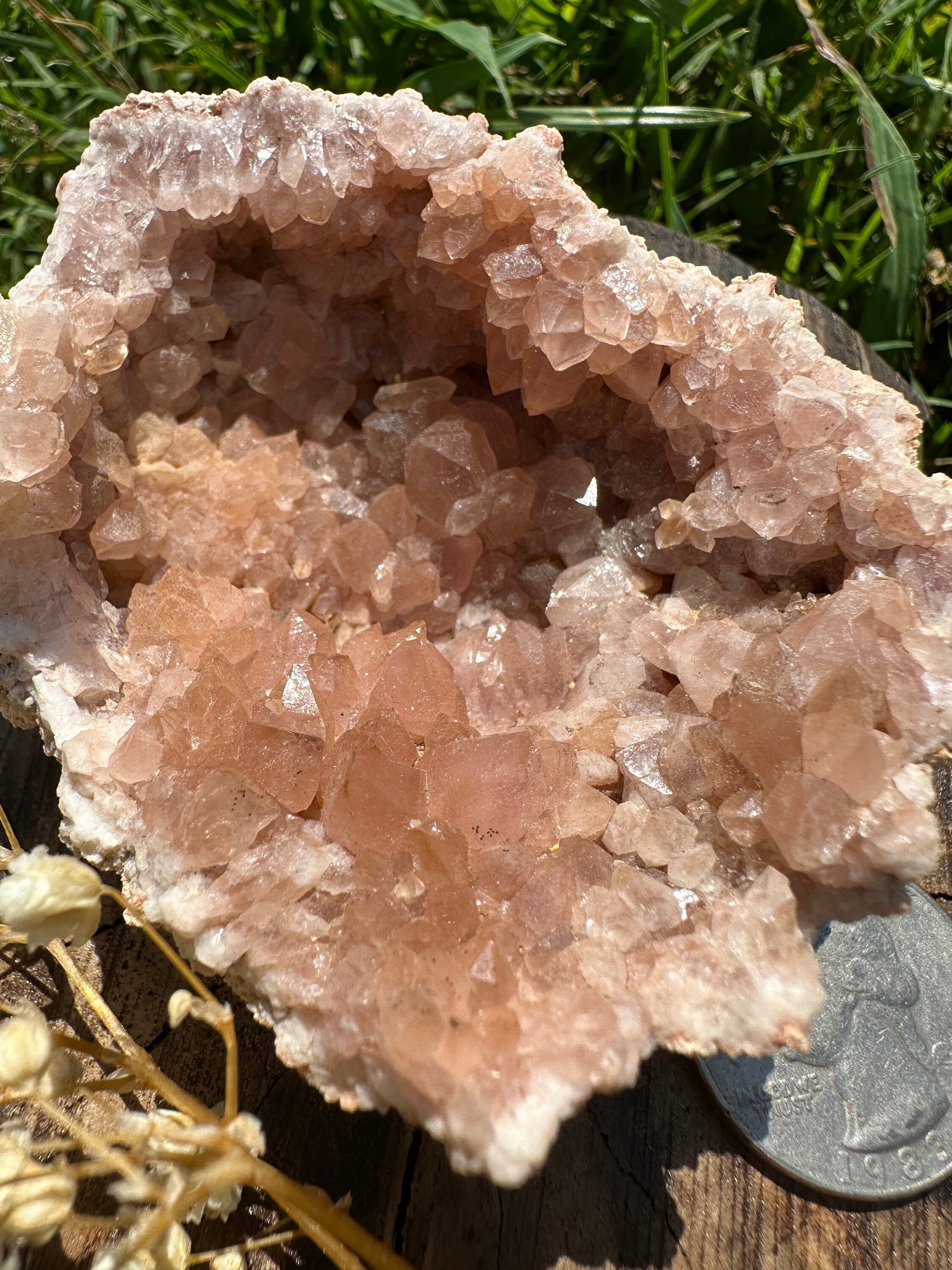 Pink amethyst cluster A, pink amethyst geode, pink amethyst specimen