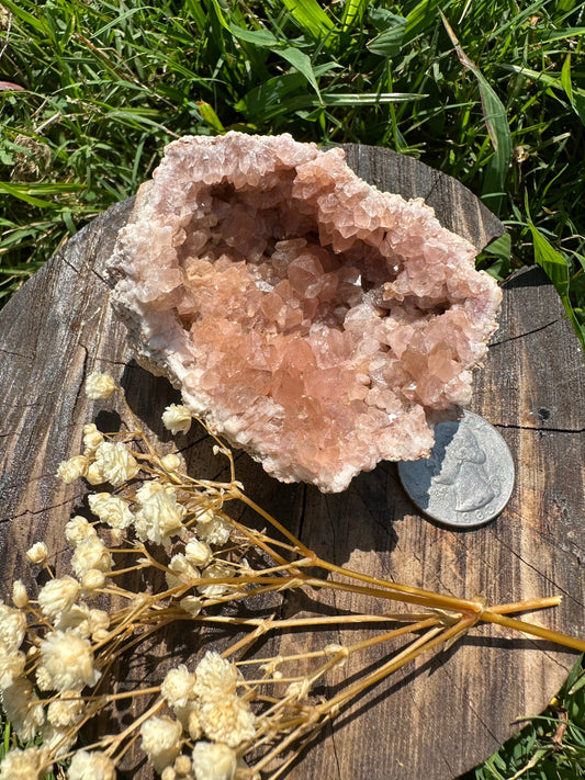 Pink amethyst cluster A, pink amethyst geode, pink amethyst specimen